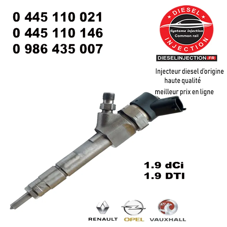 Injecteur Bosch 0445110146 - 0445110021 Reconditionné0445110021 - 0445110146