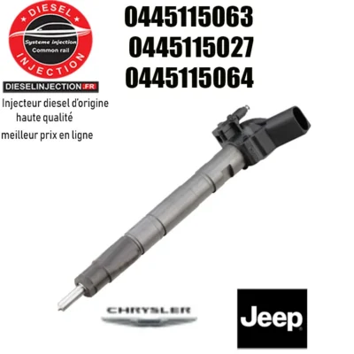 Injecteur bosch piezo 0445115063 - 04451150270445115064-0986435355- 0445115017- 0445115076