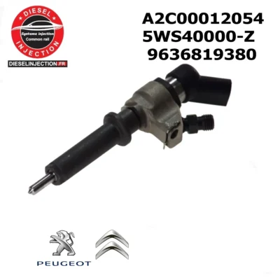 Injecteur SIEMENS VDO 9636819380 Neuf5WS4000 N- A2C00012054- 9652173680