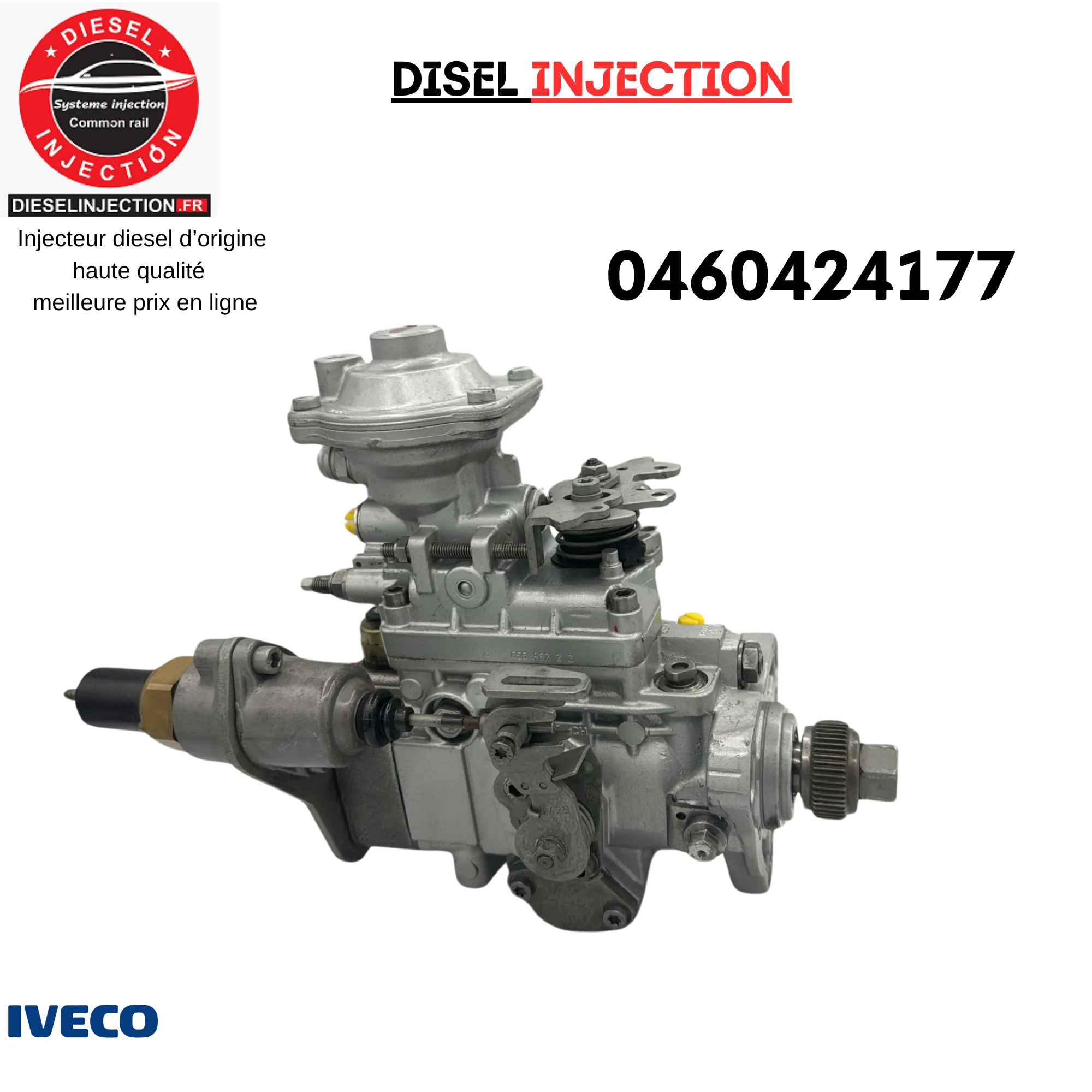 Pompe d'injection équivalent BOSCH 0460424177 iveco 2l80460424177