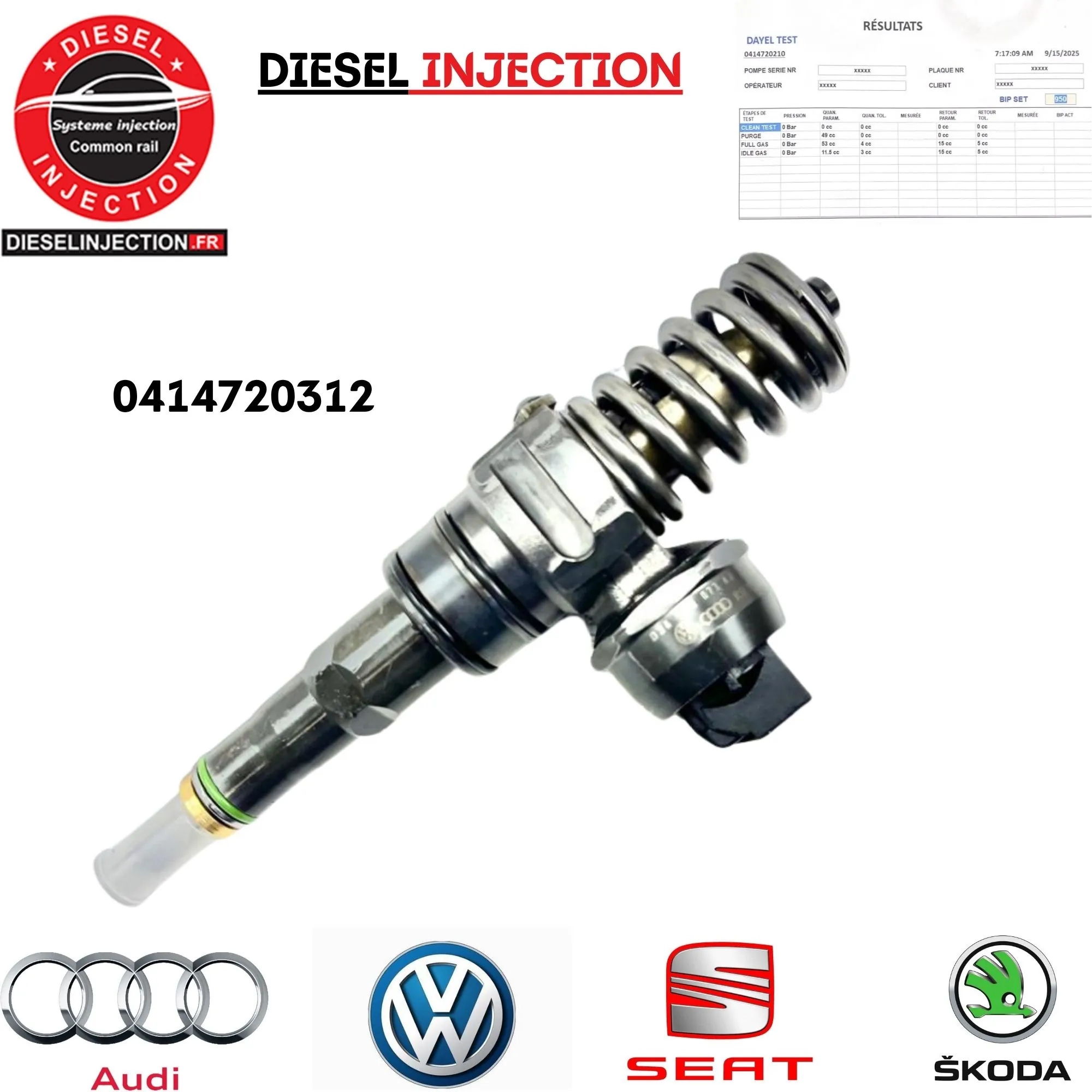 Injecteur pompe bosch 0414720306 - 04147203120414720312