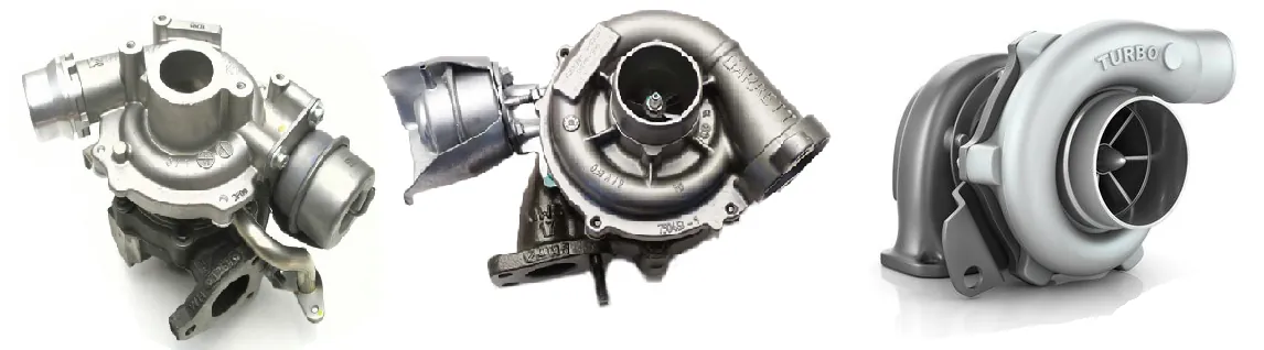 Différents modèles de Turbos