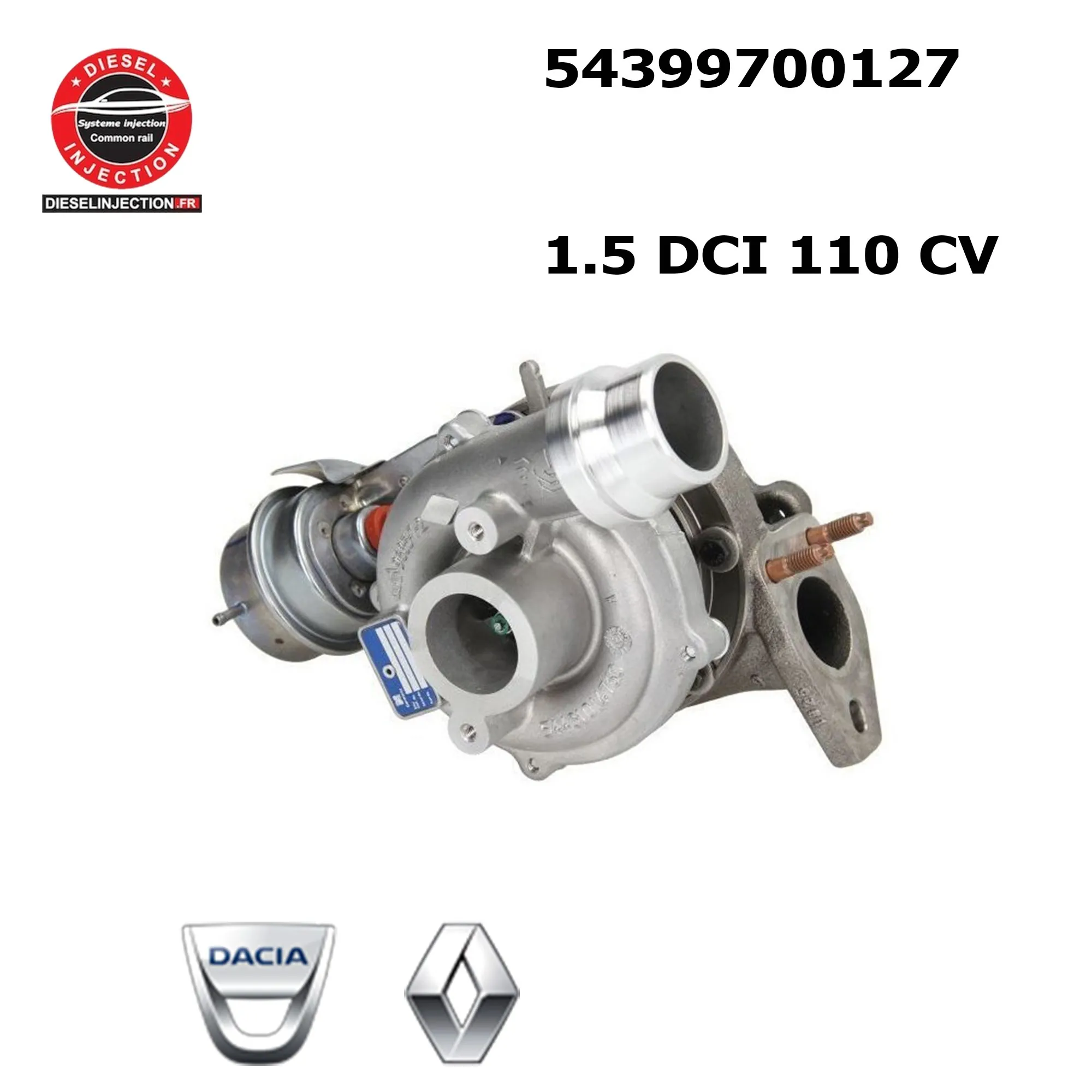 Turbo 1.5 DCI 110 CV - 54399700127 - TURBO NEUF54399700127