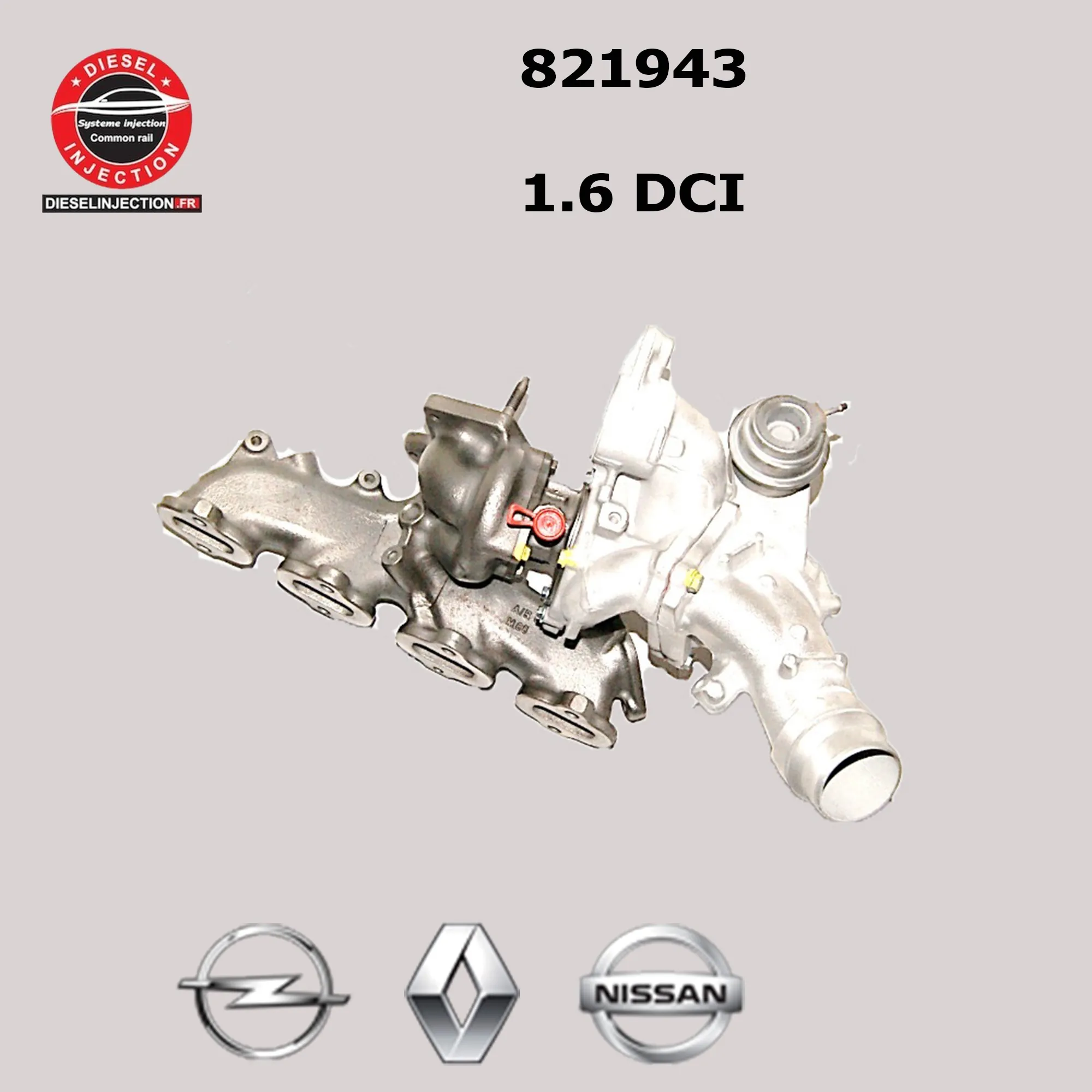 Turbo 821943 1.6 DCI MJT CDTI 120-145 CV821943