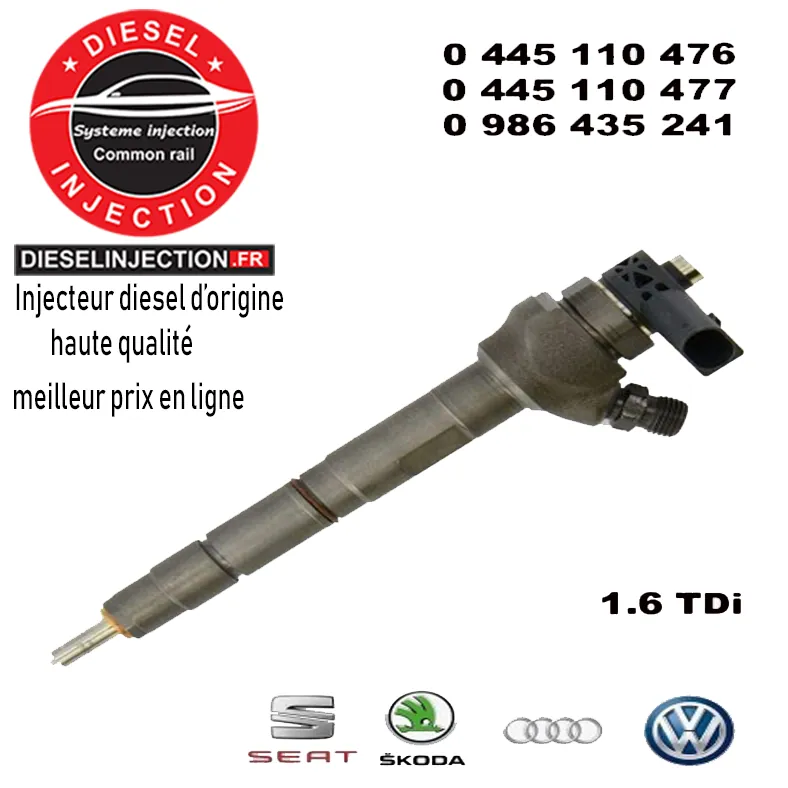 Injecteur Bosch 0445110476 - 0445110477 neuf0445110476 0445110477 04L130277G