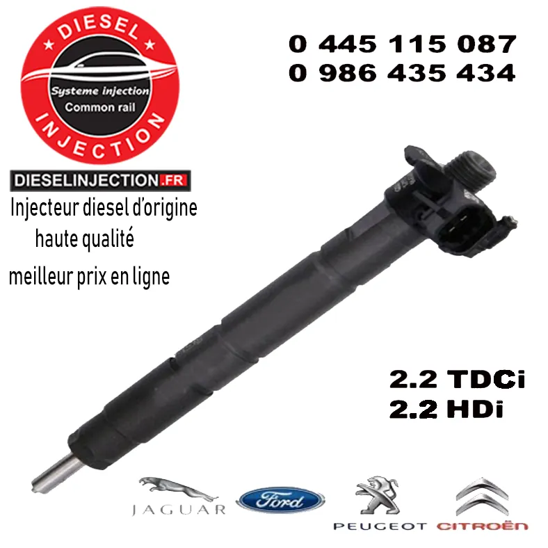 Injecteur bosch piezo 0445115087 - 0445115088 neuf0445115087