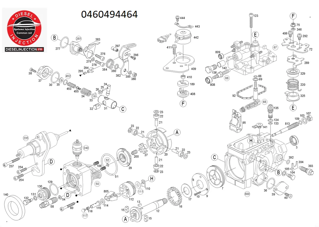 Pompe à injection BOSCH 04604944640460494464