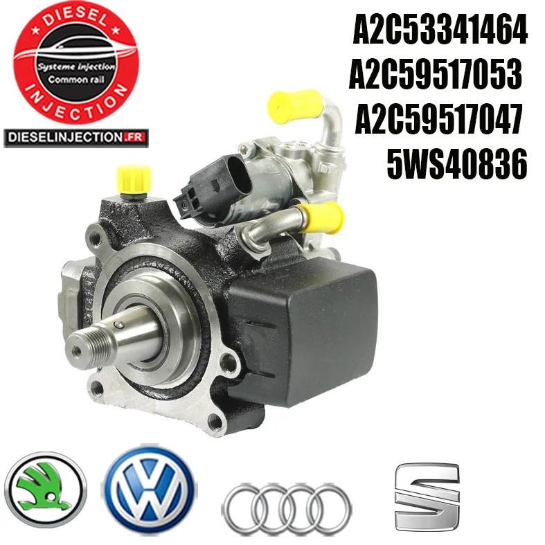 Pompe à haute pression SIEMENS A2C53341464 - A2C59517047A2C53341464 - A2C59517053 - A2C59517047 - 5WS40836