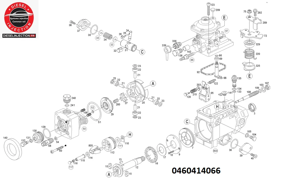 Pompe à injection BOSCH 04604140660460414066
