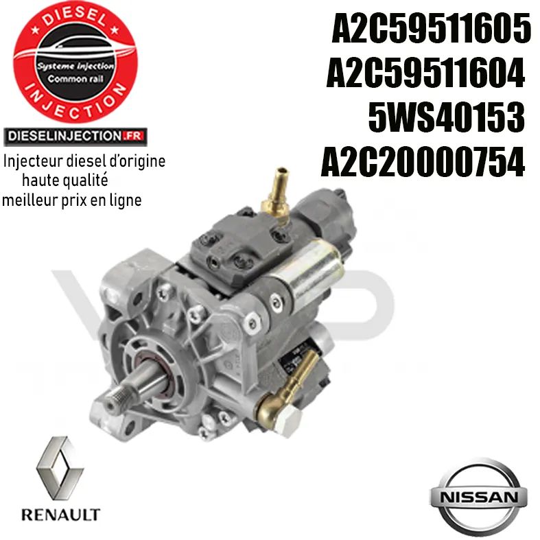 Pompe à haute pression SIEMENS A2C59511605 NeuveA2C59511605 - A2C59511604 - 5WS40153 - A2C20000754