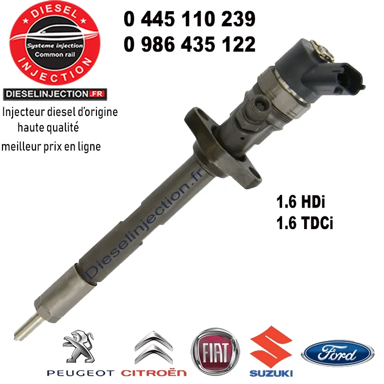 Injecteur Bosch 0445110239 - 96556066800445110239