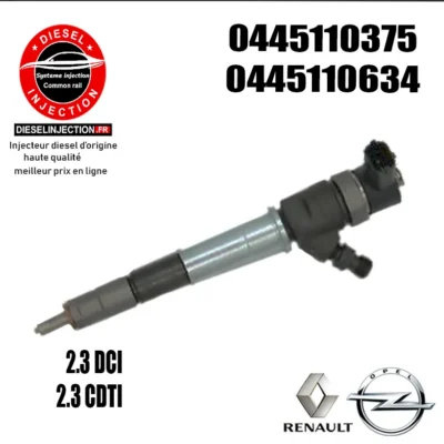 Injecteur bosch 0445110634 - 0445110375 - 09864352340445110634 -0445110375- 0986435205