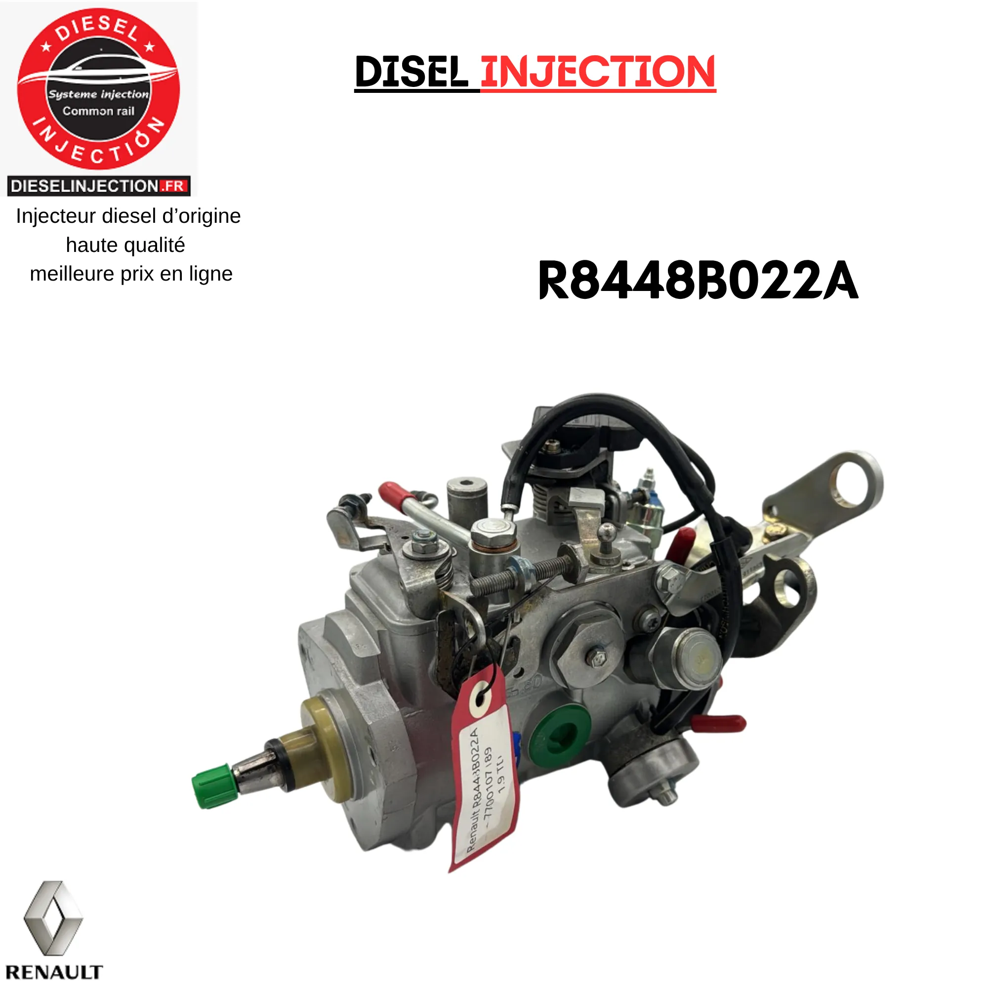 Pompe à injection R8448B022A 7700107189 Renault 1.9 DR8448B022A 7700107189