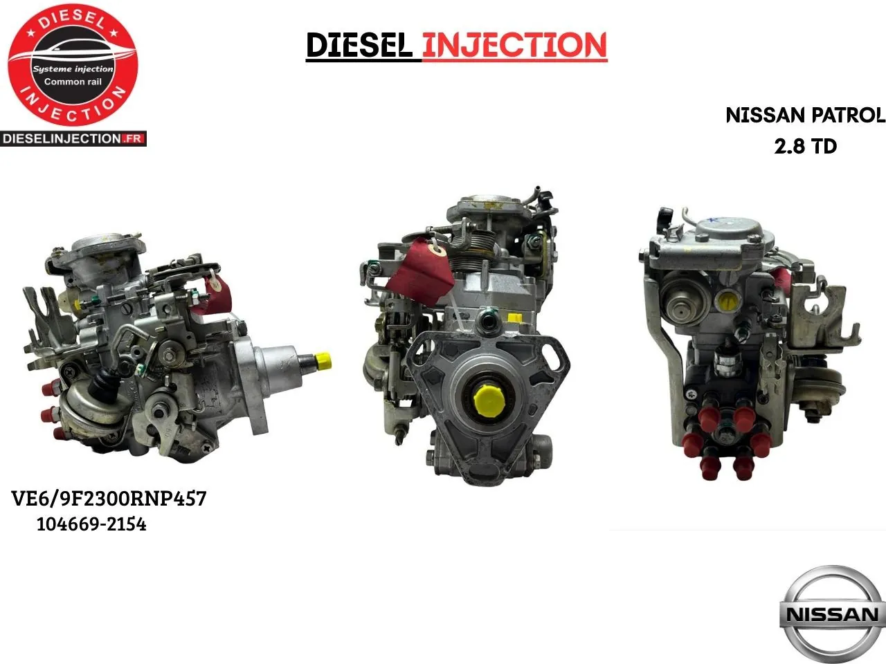 Pompe à injection NISSAN PATROL 2.8 TDVE6/9F2300RNP57 104669-2154 -1670022J02 - 104769-2154