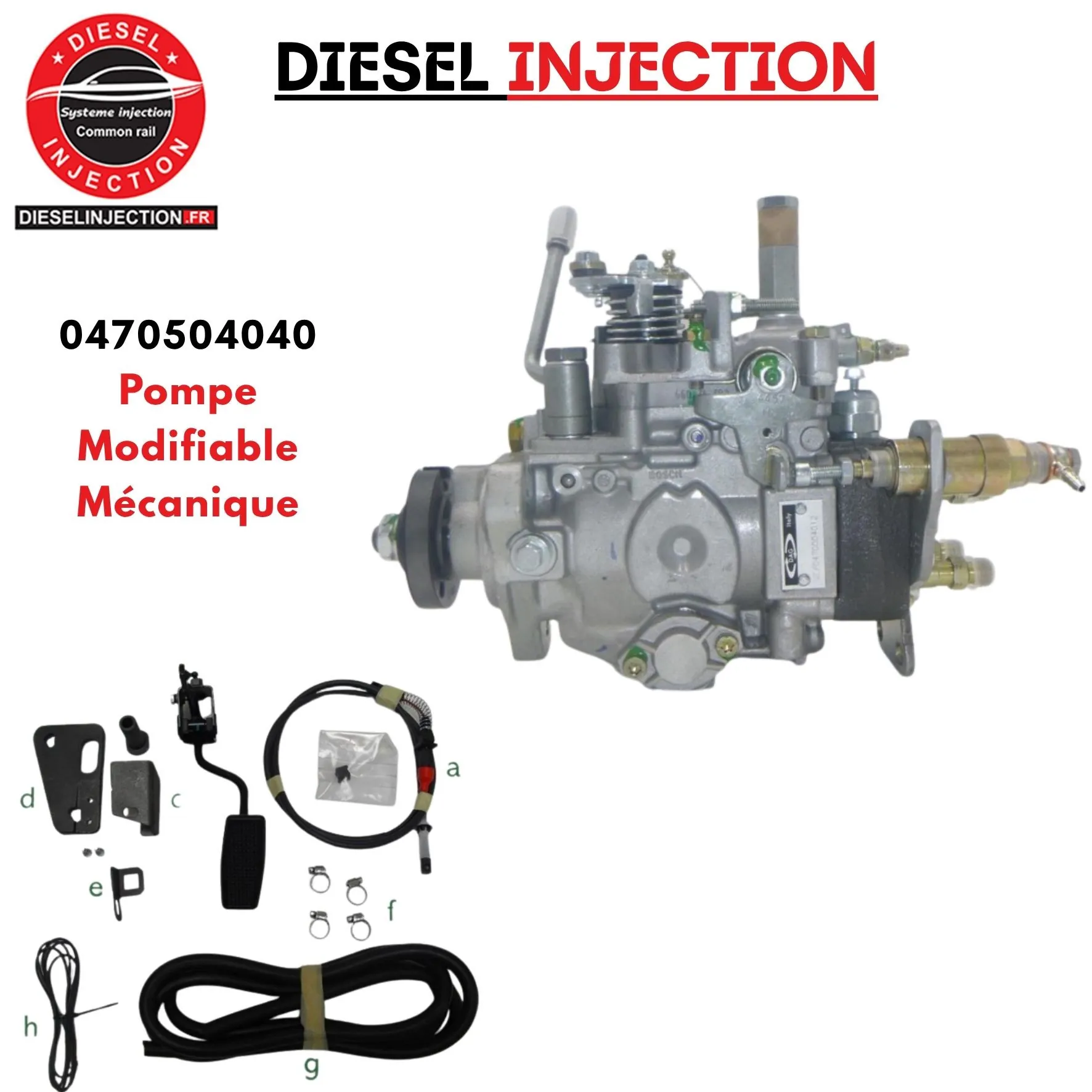 Pompe à injection Modifiable BOSCH 04705040400470504040 0470504041 0986444076