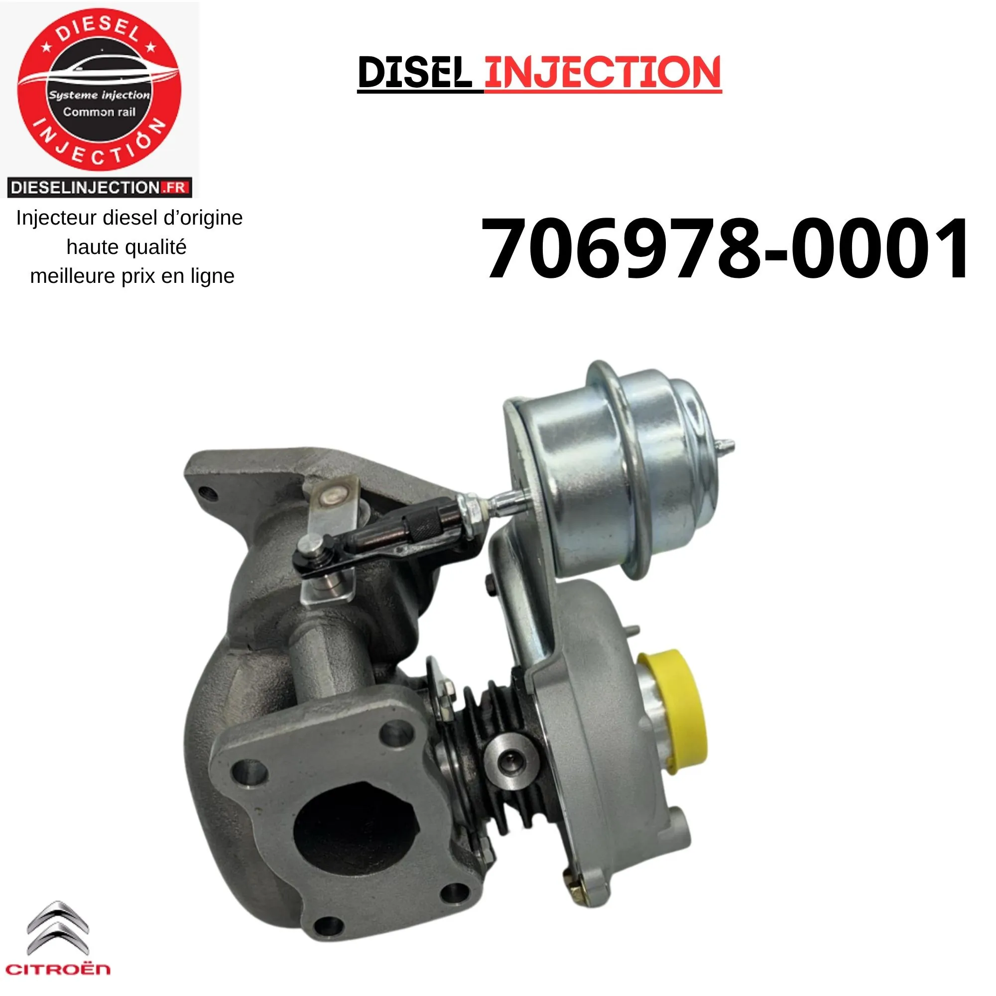 Turbo charger 706978-0001 CITROËN C8 2.0 HDi neuf adaptable706978-0001 7069780002 7069781 713667-5003S