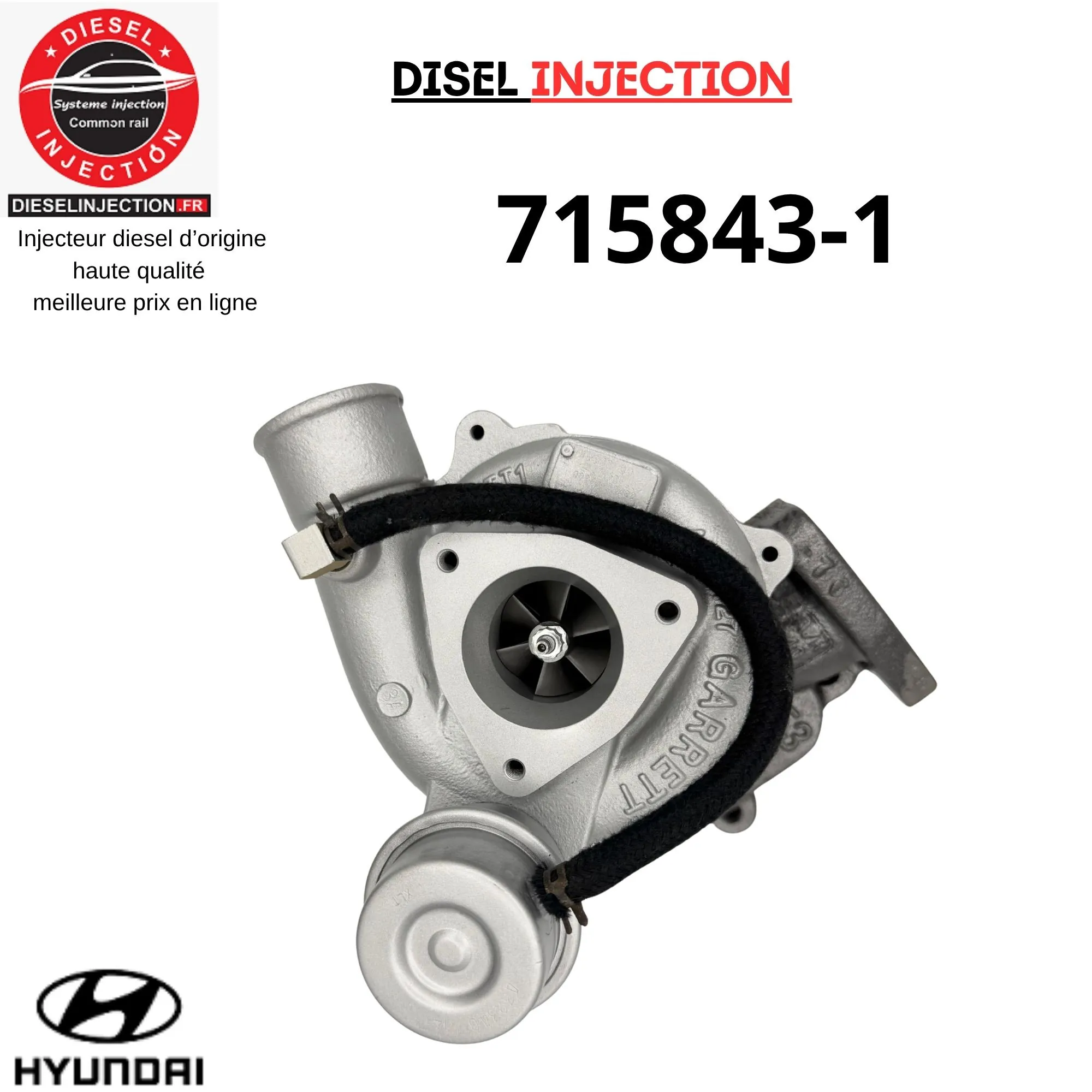 Turbo charger 715843-1 HYUNDAI H-1 2.5 CRDI 136 CV 715843-5001S715843-1 715843-5001S 2820042600
